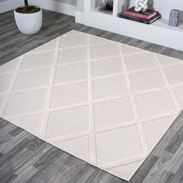 Salines Diamond Trellis Indoor/outdoor Area Rug